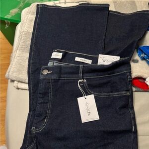 Jessica Simpson Women's Plus Daisy Fitted Flare Jeans,